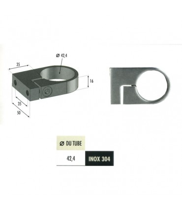 Anneau de serrage pour tube INOX304