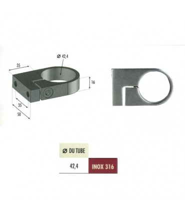 Anneau de serrage pour tube INOX316
