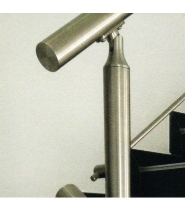 Support de main courante réglable Ø42,4mm INOX316