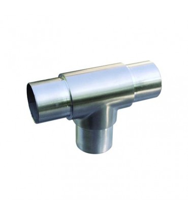 Connecteur en té de tube rond Ø48,3mm INOX304