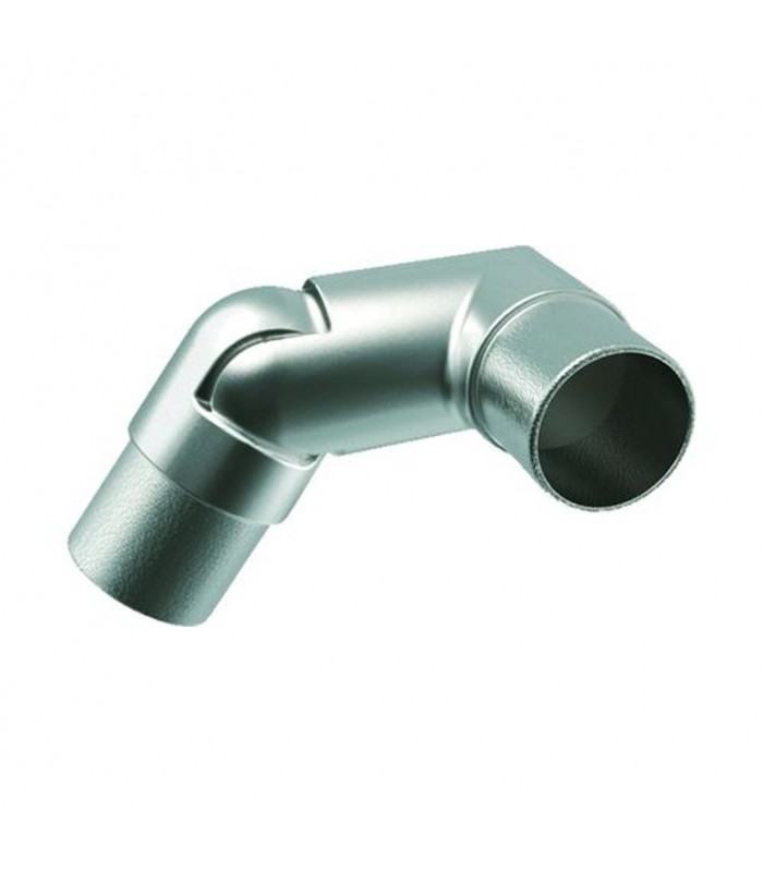 Connecteur droite réglable orientable 0 à 70° Ø42,4mm INOX316