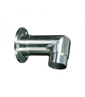 Connecteur mural fixe 90° Ø42,4mm INOX316