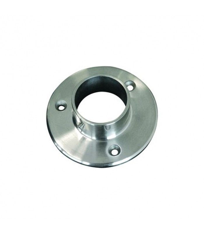 Connecteur droit, plaque de fixation  Ø48,3mm INOX304