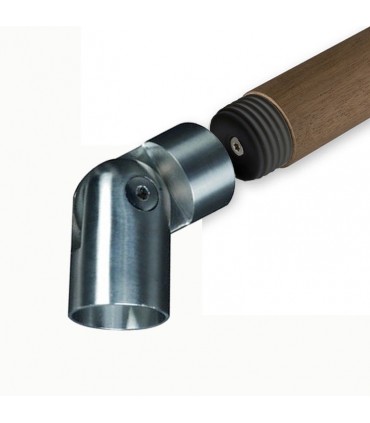 Connecteur orientable Ø42,4mm INOX304 pour rampes en bois