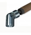 Connecteur orientable Ø42,4mm INOX304 pour rampes en bois