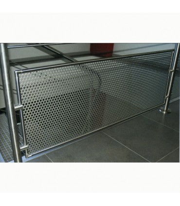 Profil d'encadrement Ø18mm pour tôle 3m INOX304