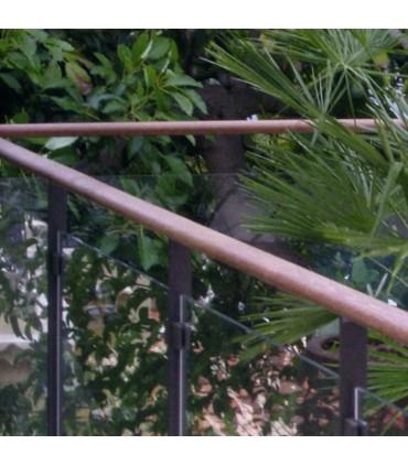 Pince à verre carrée 55mm en zamac brossé pour plat