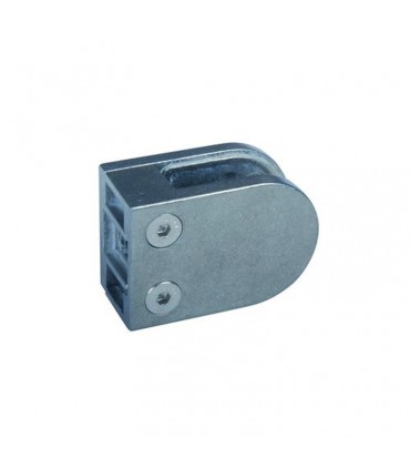 Pince à verre ronde 64mm en zamac brut pour plat