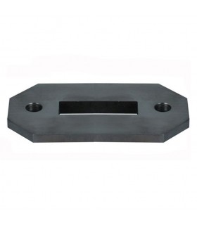 Platine de fixation pour poteau acier doux