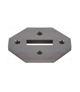 Platine de fixation pour poteau INOX316