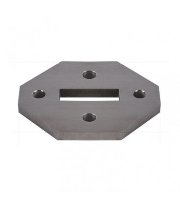 Platine de fixation pour poteau INOX316