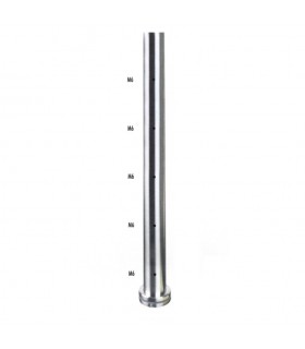 Poteau Ø42,4mm assemblé en INOX304 pour marches