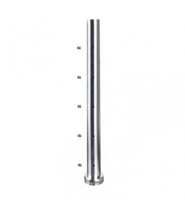 Poteau Ø42,4mm assemblé en INOX304 pour marches
