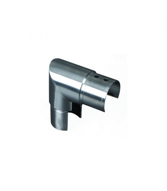 Coude 90° vertical pour main courante inox 304 ronde Ø42,4mm