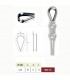 Anneau pour bloque câble acier inoxydable 316 Ø6mm
