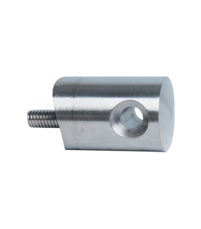 Connecteur en applique pour passage câble Ø4mm sur tube ø42,4mm