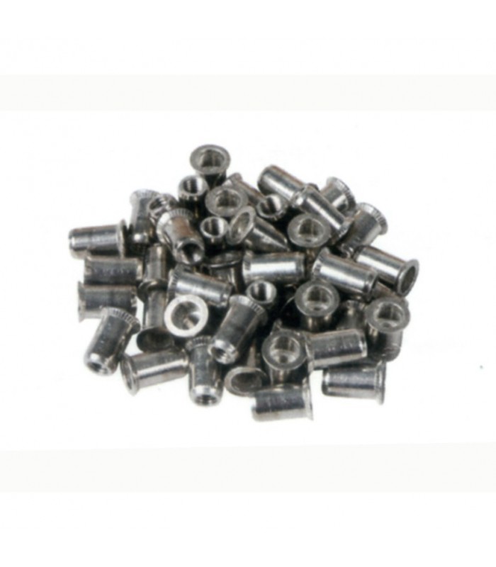 Rivets aluminium M6 pour tubes inox (boite de 50 pièces)