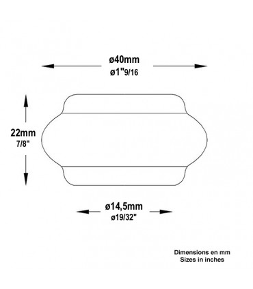 Garniture courte à souder Ø14