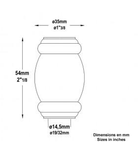 Garniture moyenne décolletée à souder Ø14mm
