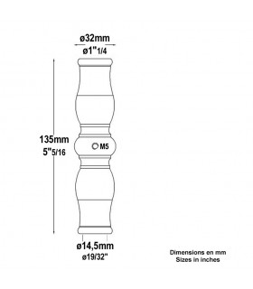 Garniture haute à bloquer Ø14mm
