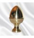 Pomme pin laiton poli hauteur 120mm