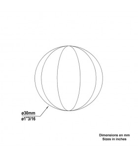 Bille boule à facette Ø30mm