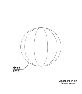 Bille boule à facette Ø60mm