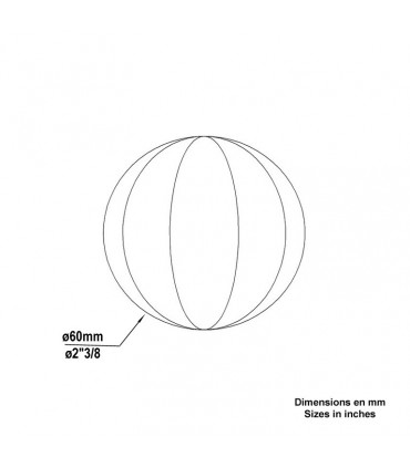 Bille boule à facette Ø60mm