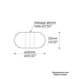 Bille décolletée Ø20x10mm