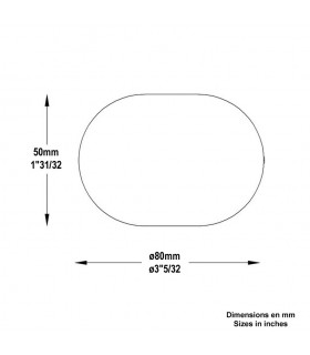 Boule méplate forgée Ø80x50mm
