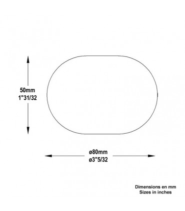 Boule méplate forgée Ø80x50mm