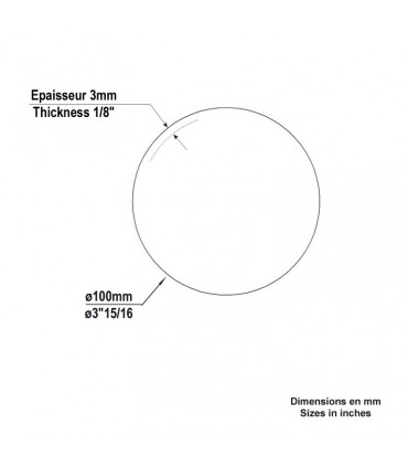 Sphère creuse Ø100mm