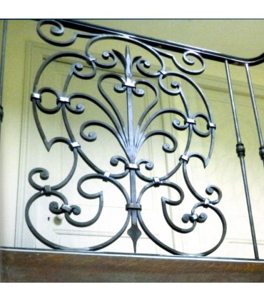 Panneau décoratif H935 x 635mm acier plat de 17x10mm