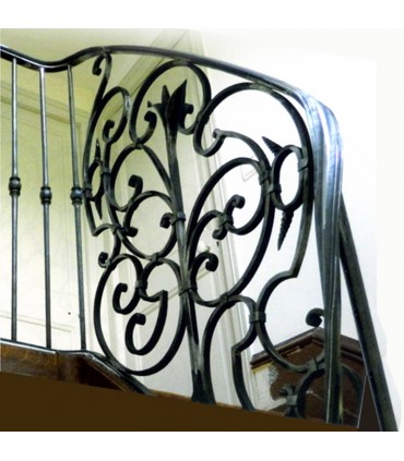 Panneau décoratif H1070 x 770mm acier forgé plat de 17x10mm