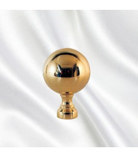 Boule escalier laiton poli hauteur 60mm