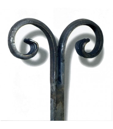 Balustre droit forgé H900x300mm 14x14mm