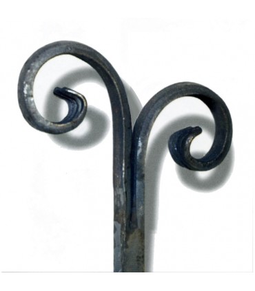 Balustre droit forgé H900x130 14x14mm