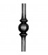 Balustre acier forgé profilé pour escalier ou garde corps H1000mm Ø14mm - 1 motif
