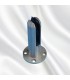 Pince à verre fixation sol en inox 316 pour verre epr 12,76mm