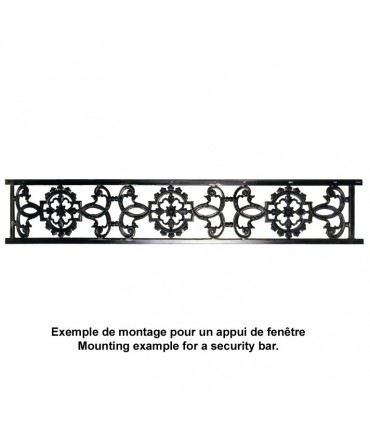 Décoration fonte L460mm x 200mm