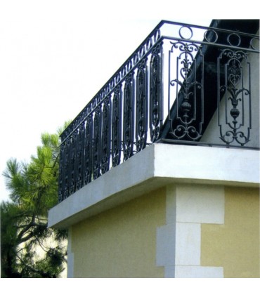 Décoration en fonte H780mm x 280mm pour balcons