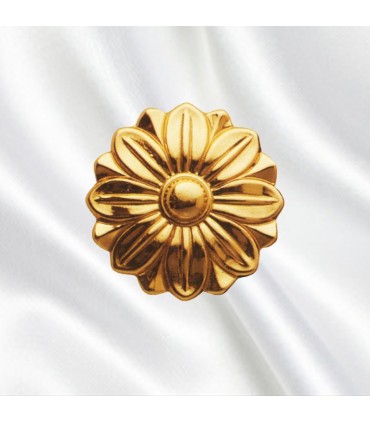 Rosace laiton polie Ø90mm