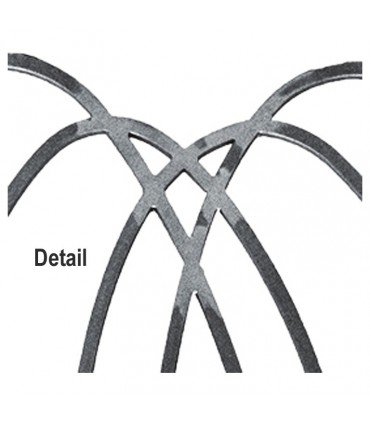 Panneau décoratif rampant à enroulement L720xH935mm 