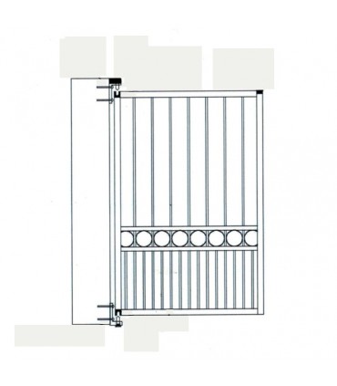 Ensemble gond-pivot nylon à fixer pour 40x40mm