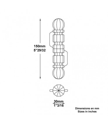 Gond forgé à souder Ø16mm