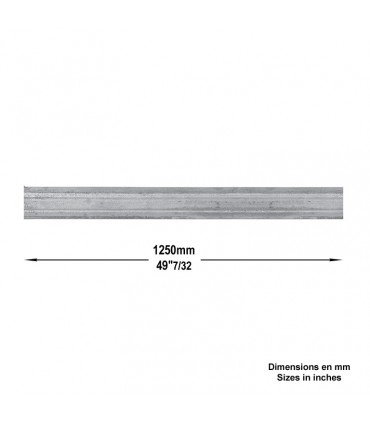 Profil mouluré 45x16mm pour soubassements de portails