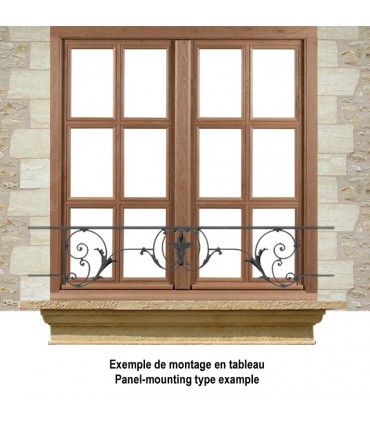 Appui de fenêtre fonte modèle CHAMBORD largeur utile 800 à 950mm