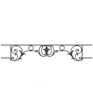 Appui de fenêtre fonte modèle CHAMBORD largeur utile 900 à 1050mm