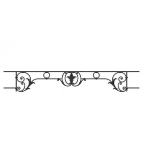 Appui de fenêtre fonte modèle CHAMBORD largeur utile 1000 à 1150mm