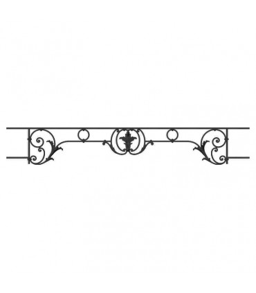 Appui de fenêtre fonte modèle CHAMBORD largeur utile 1000 à 1150mm